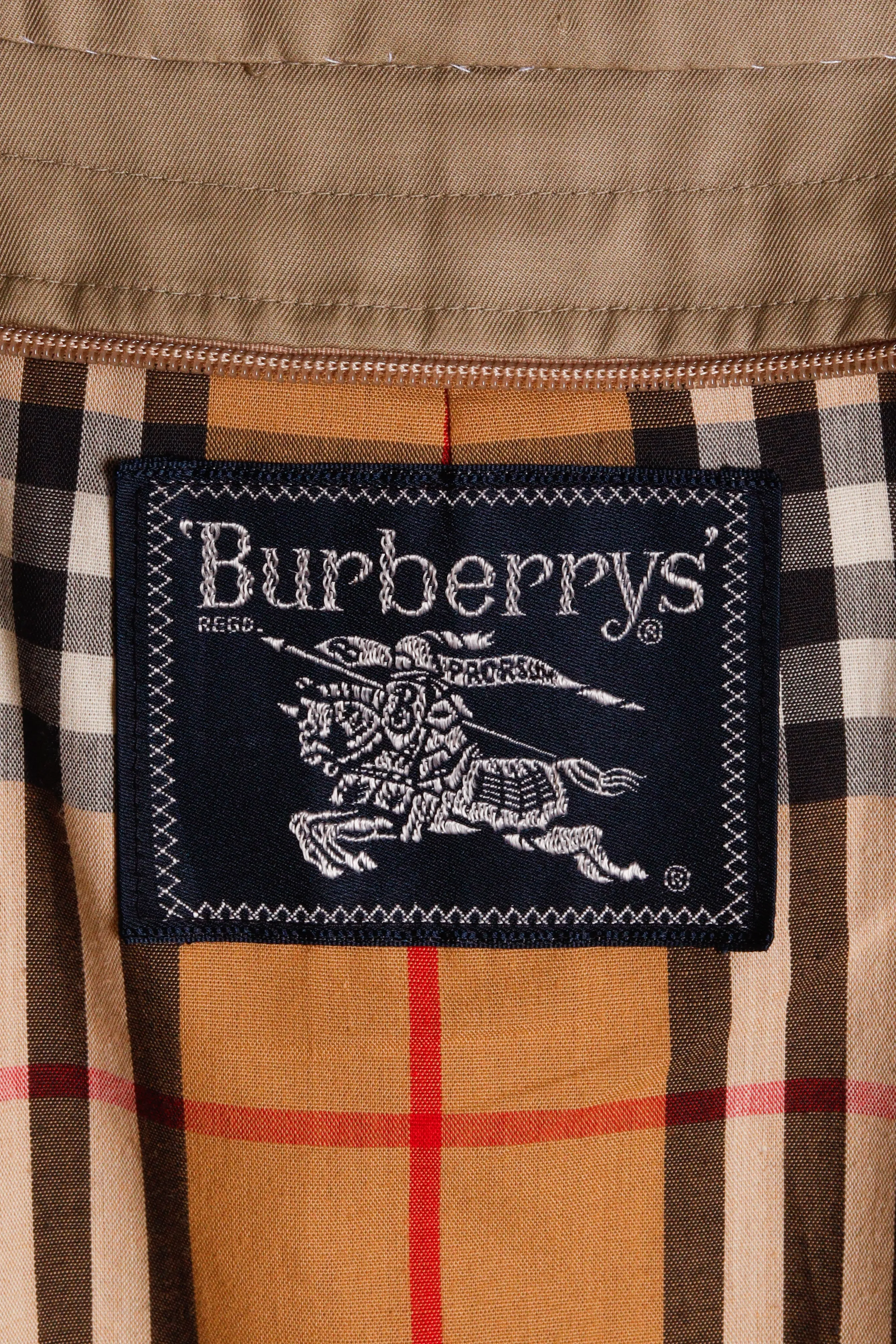 90's Burberry 'Closed Button' Trench Coat Beige