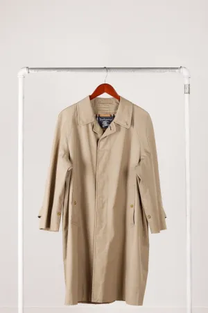 90's Burberry 'Closed Button' Trench Coat Beige