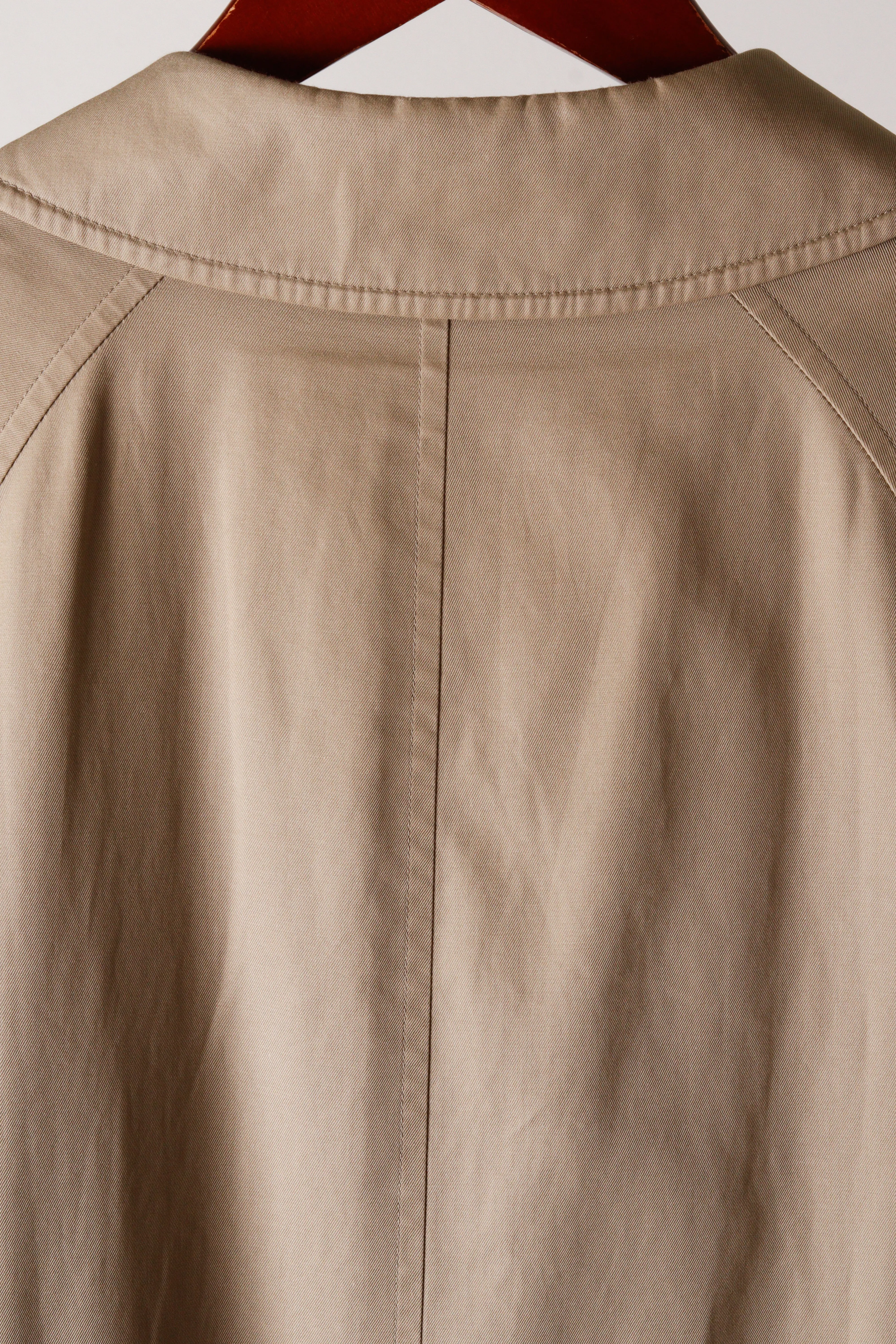 90's Burberry 'Closed Button' Trench Coat Beige