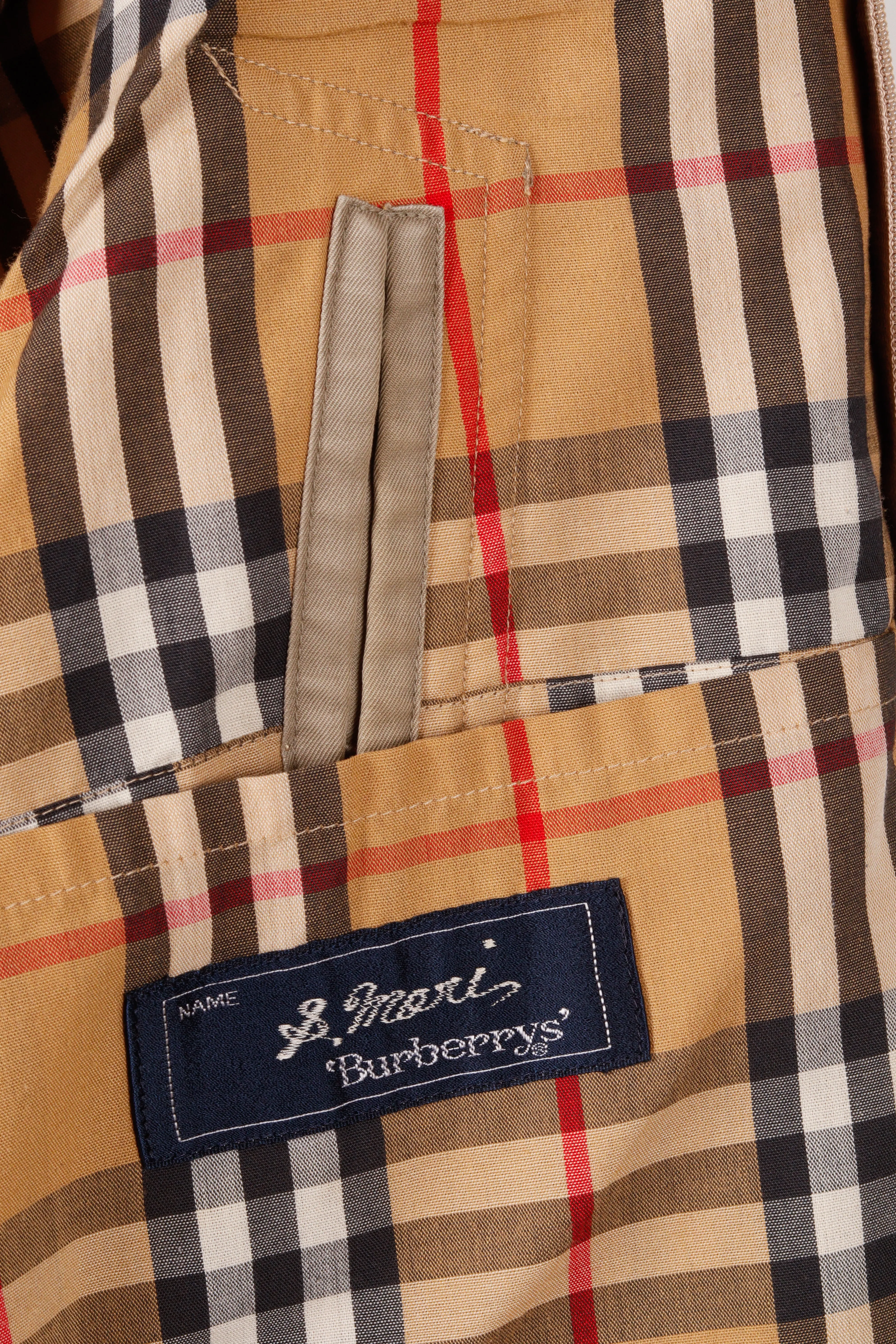 90's Burberry 'Closed Button' Trench Coat Beige