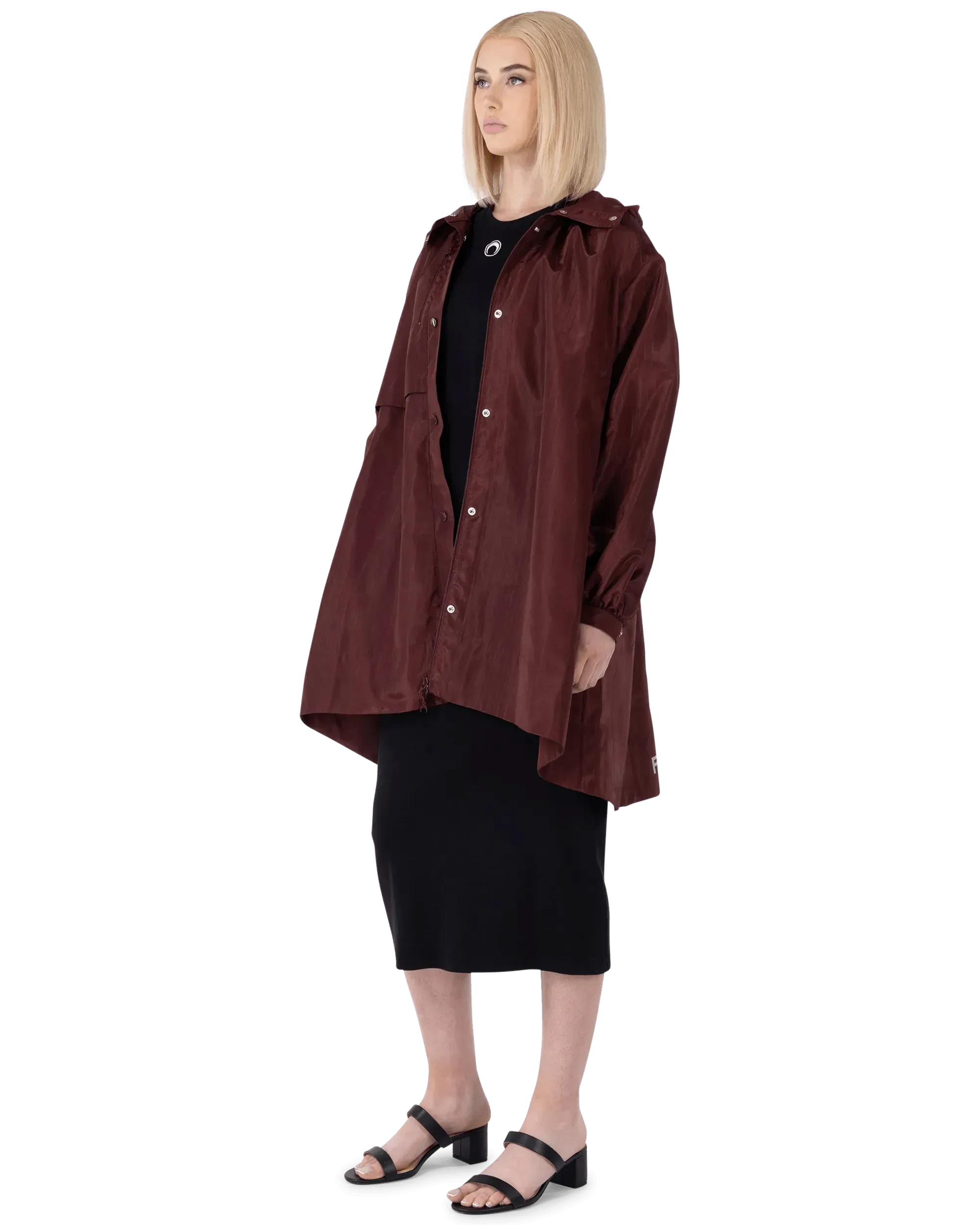 A-Line Moir Windbreaker Jacket