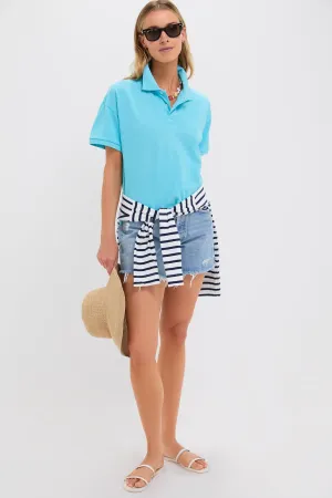 Aqua Pique Holmes Boyfriend Polo