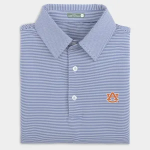 Auburn Pinstripe Performance Polo
