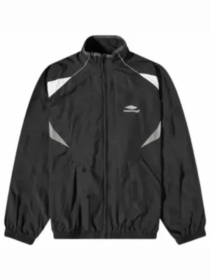Balenciaga 3B Sports Icon Medium Fit Track Jacket Black