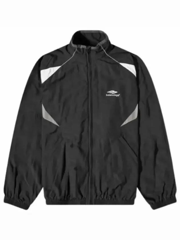 Balenciaga 3B Sports Icon Medium Fit Track Jacket Black