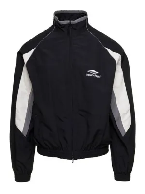Balenciaga 3B Sports Icon Regular Track Jacket Black