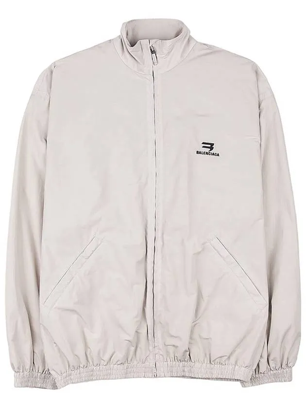 Balenciaga Logo Technical Track Jacket Beige