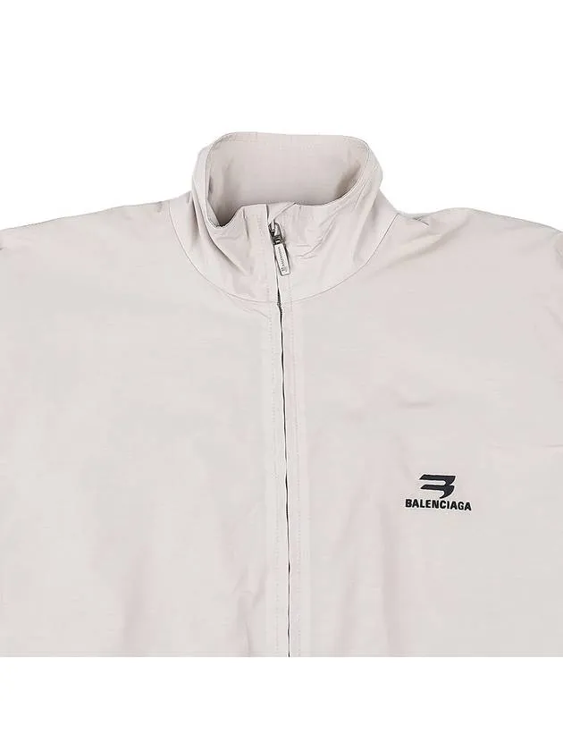 Balenciaga Logo Technical Track Jacket Beige