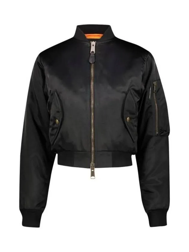 Balenciaga Shrunk Bomber Jacket Black