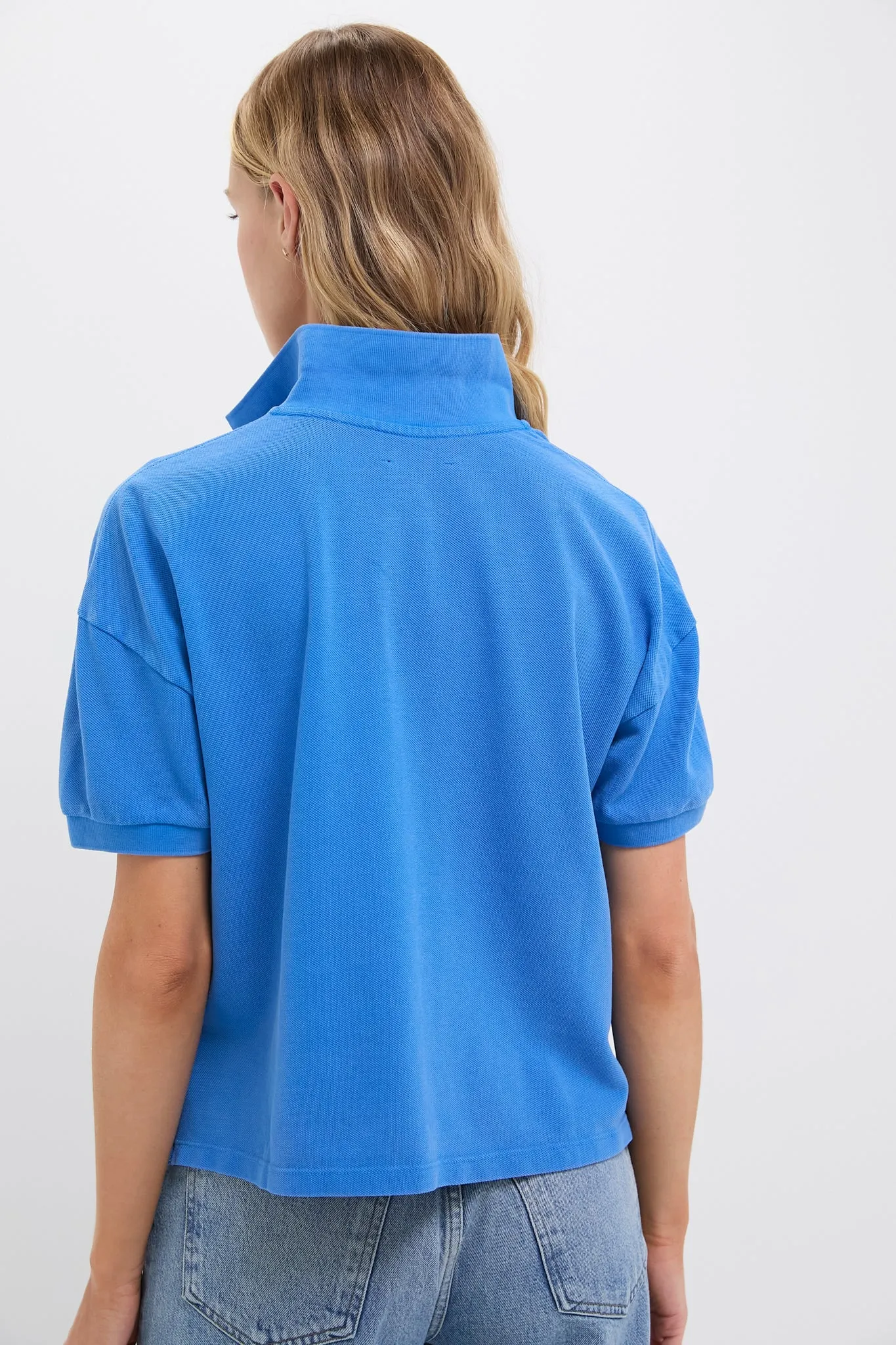 Blue Pique Holmes Boyfriend Polo