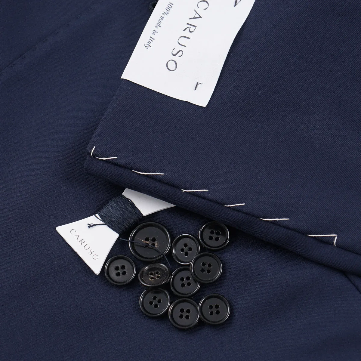 Caruso Navy Super 150s Wool Suit