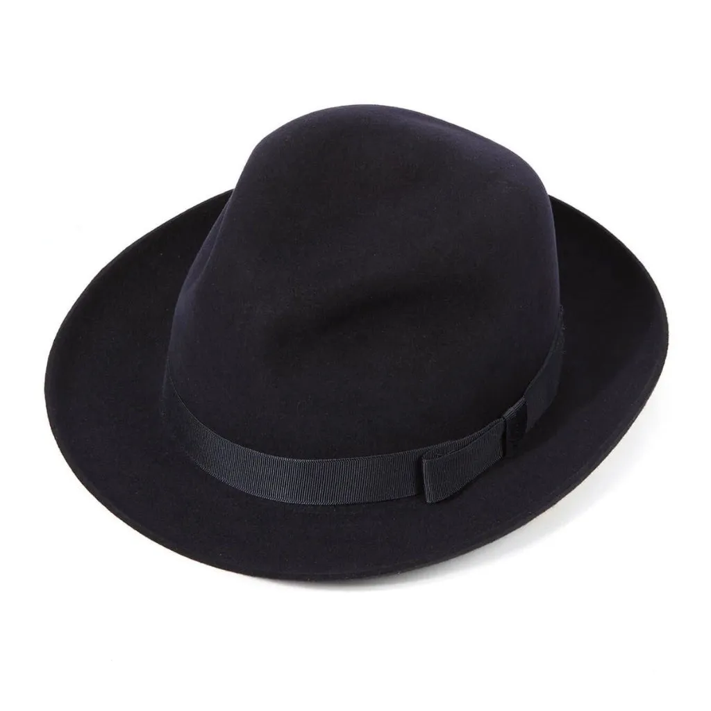 CHRISTYS' Epsom Racing Trilby NAVY