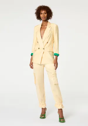 CREME JACQUARD BLAZER
