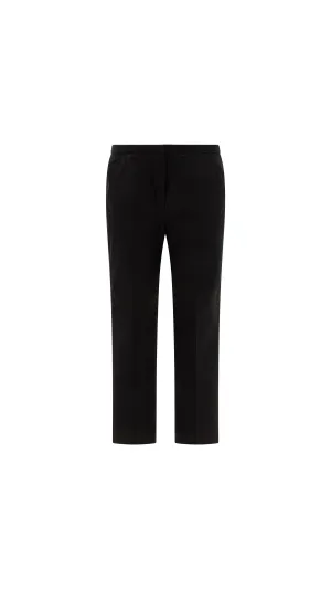 Cropped Trousers - Black