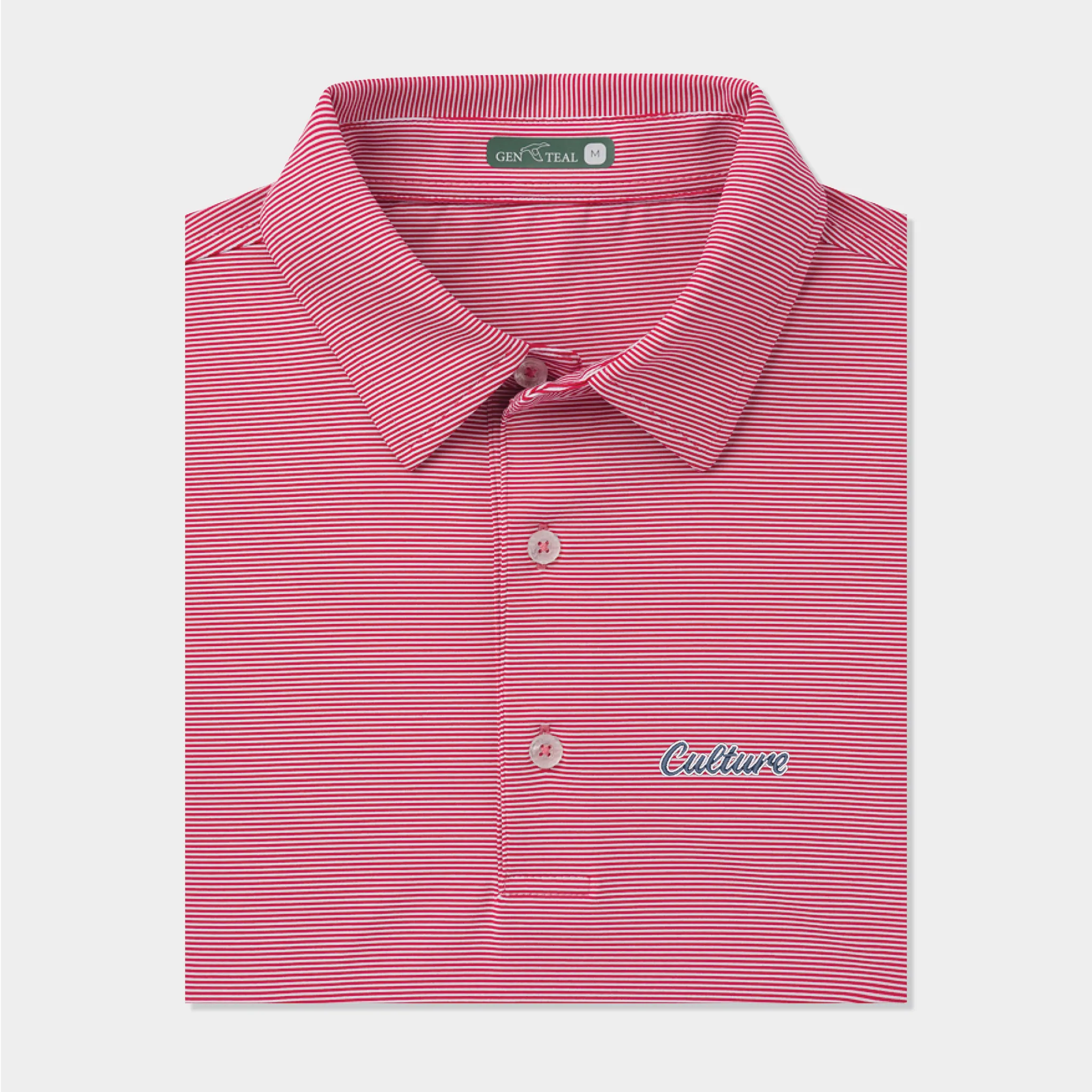 Culture Ole Miss Pinstripe Performance Polo