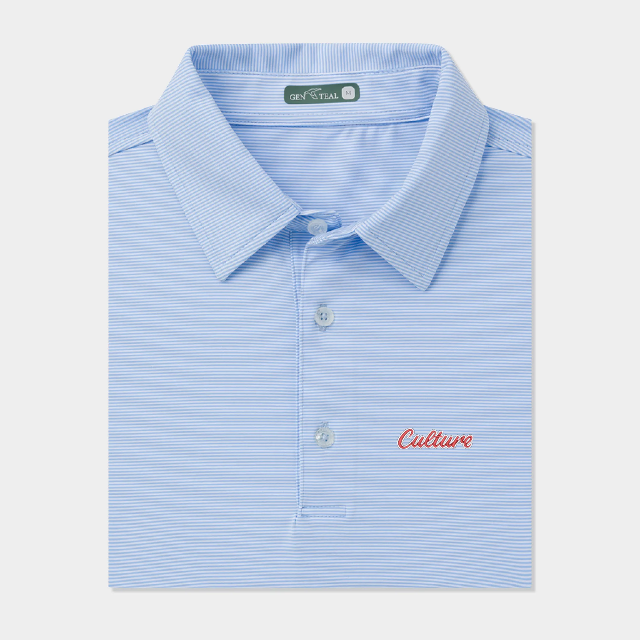 Culture Ole Miss Pinstripe Performance Polo