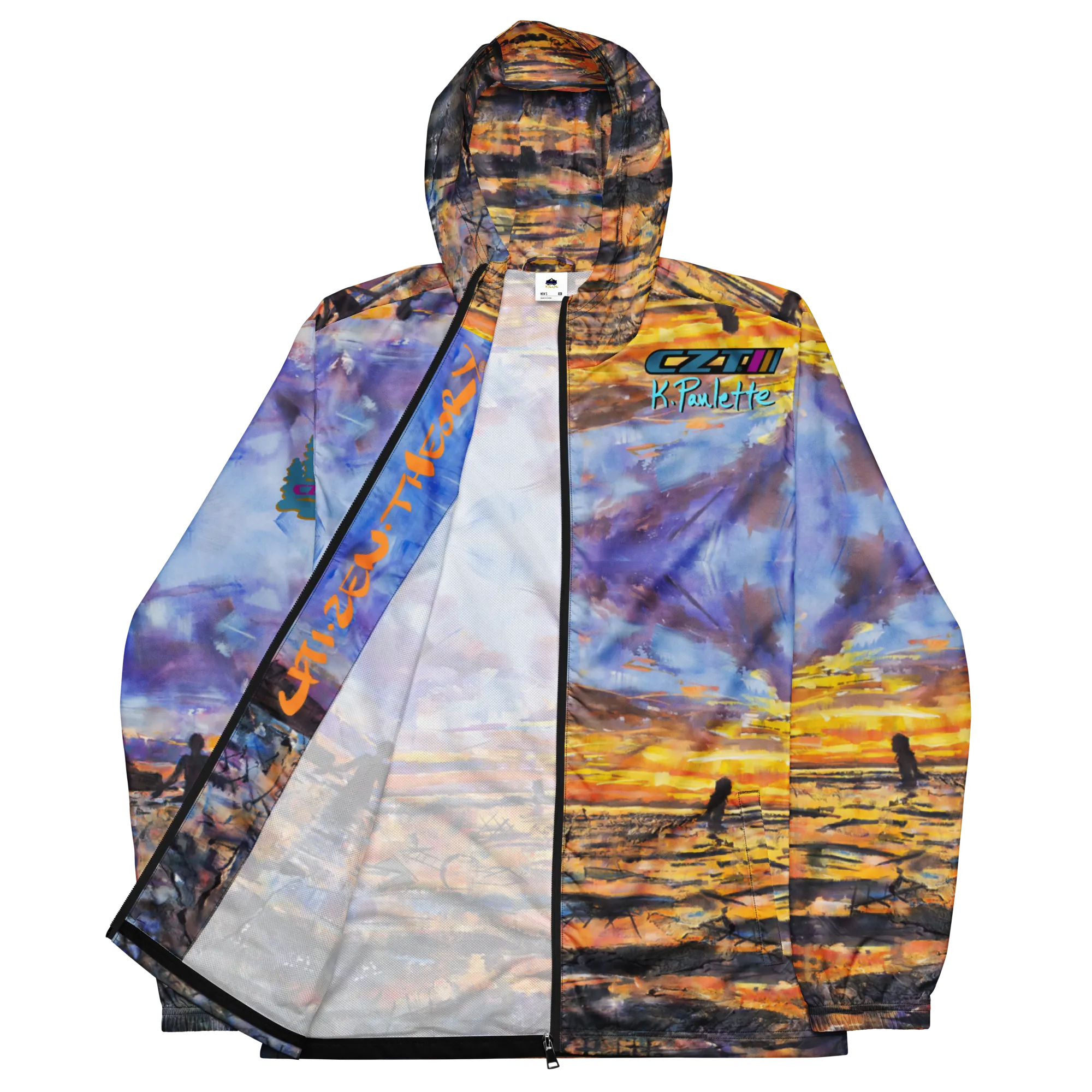 CZT x KP - BEACH SUNSET - Men's Windbreaker