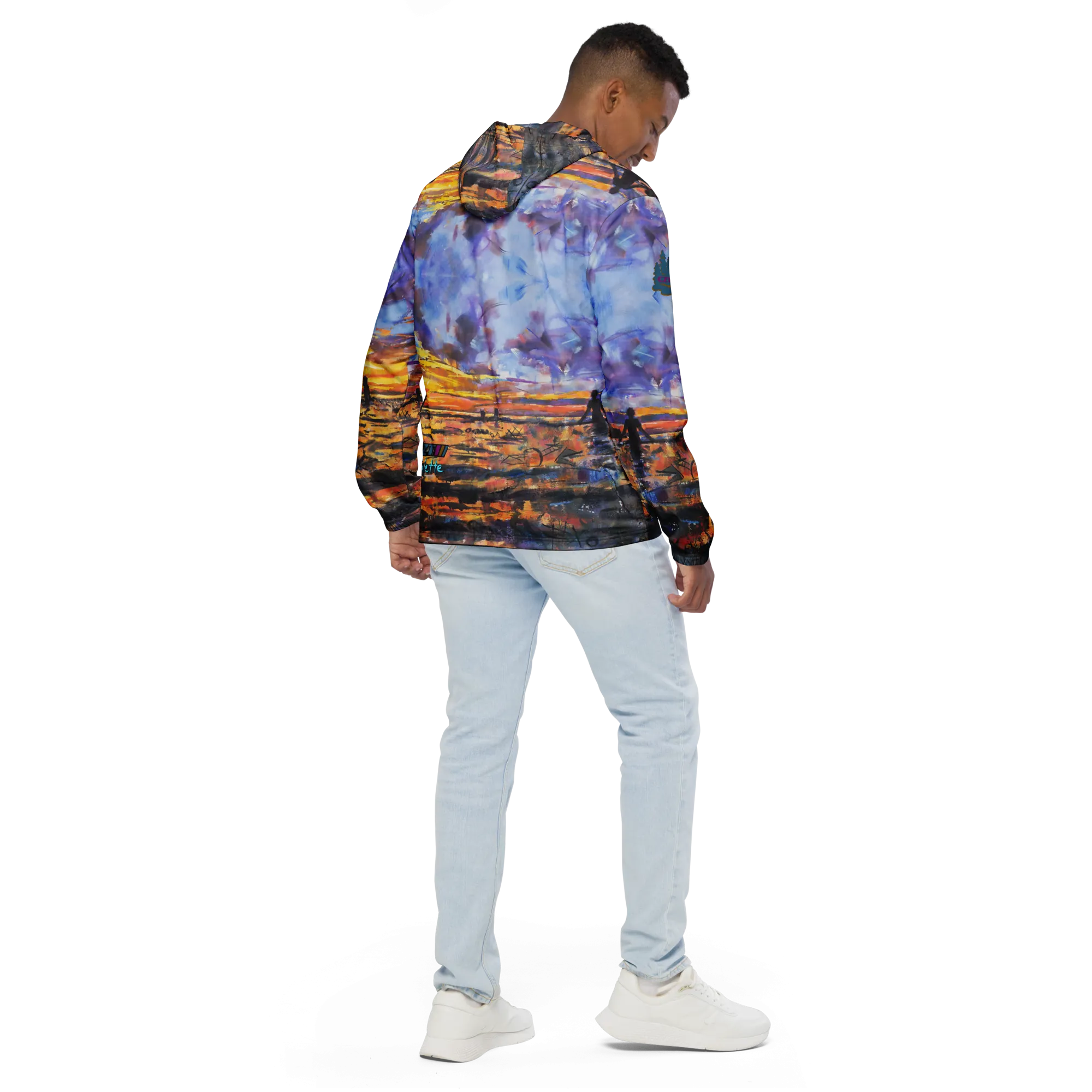 CZT x KP - BEACH SUNSET - Men's Windbreaker