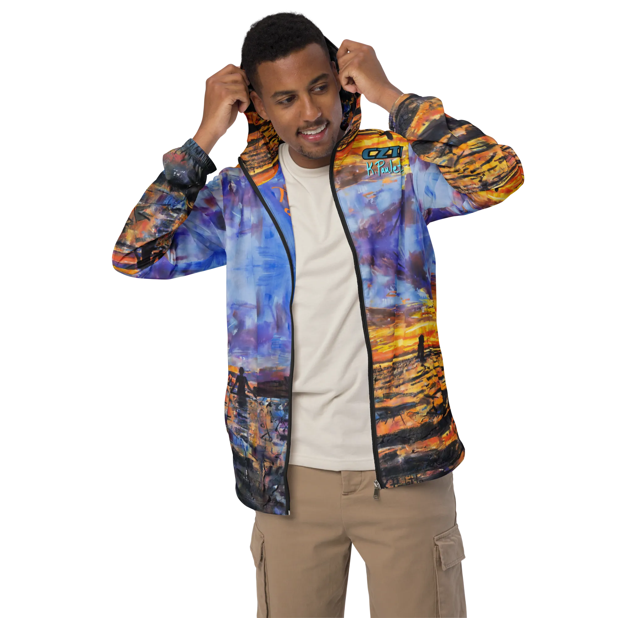 CZT x KP - BEACH SUNSET - Men's Windbreaker