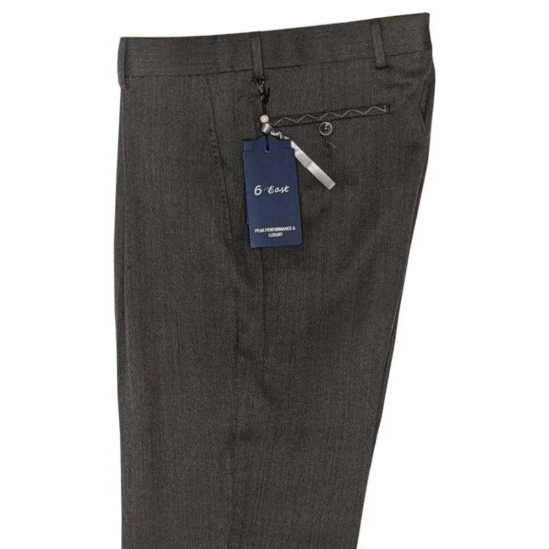 Dark Taupe Luxury Twill Dress Pant - Houston Fit | Ballin