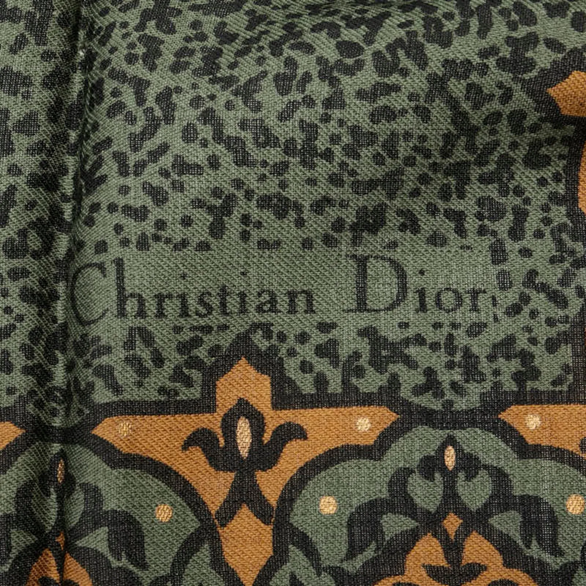 Dior -- Green Silk Accessories