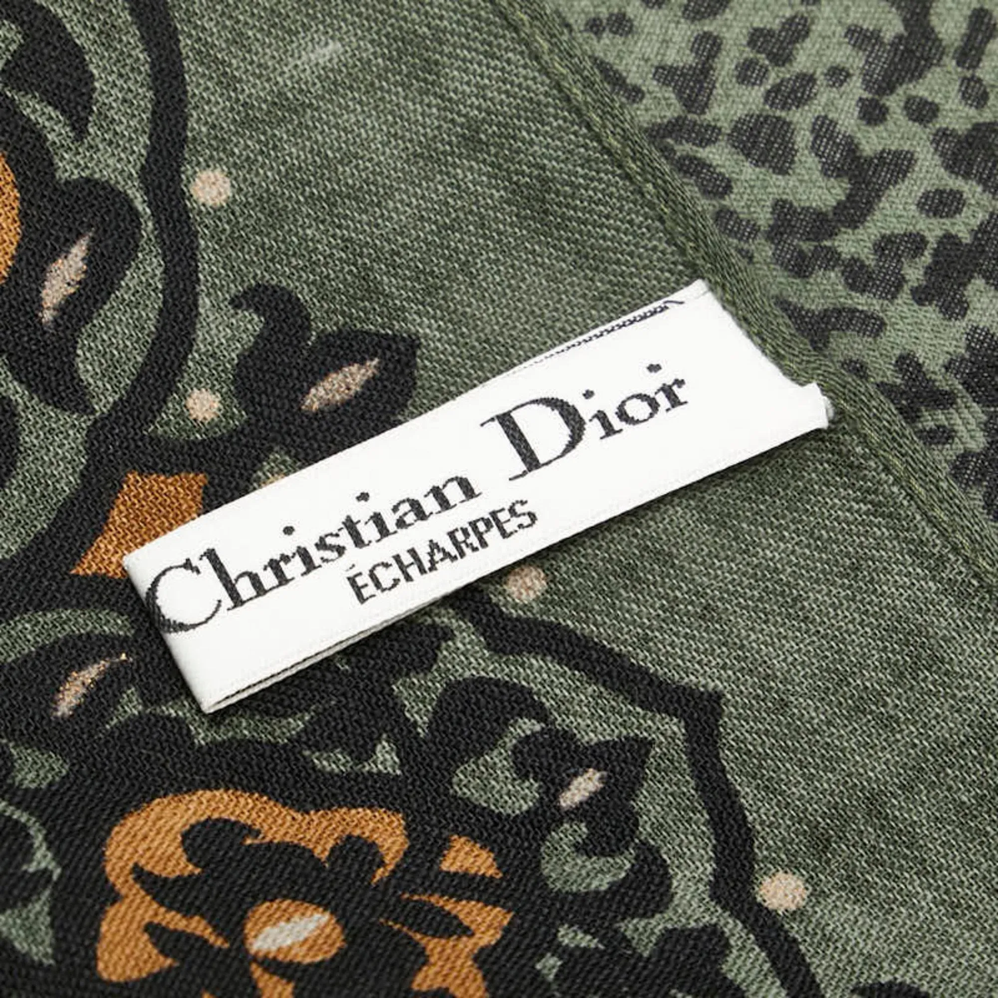 Dior -- Green Silk Accessories