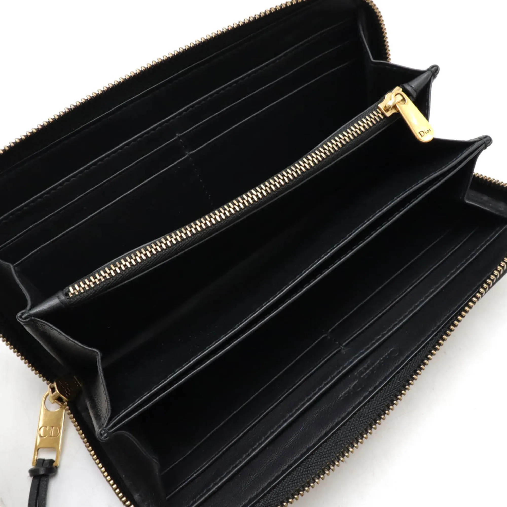 Dior Logo Black Leather Accessories