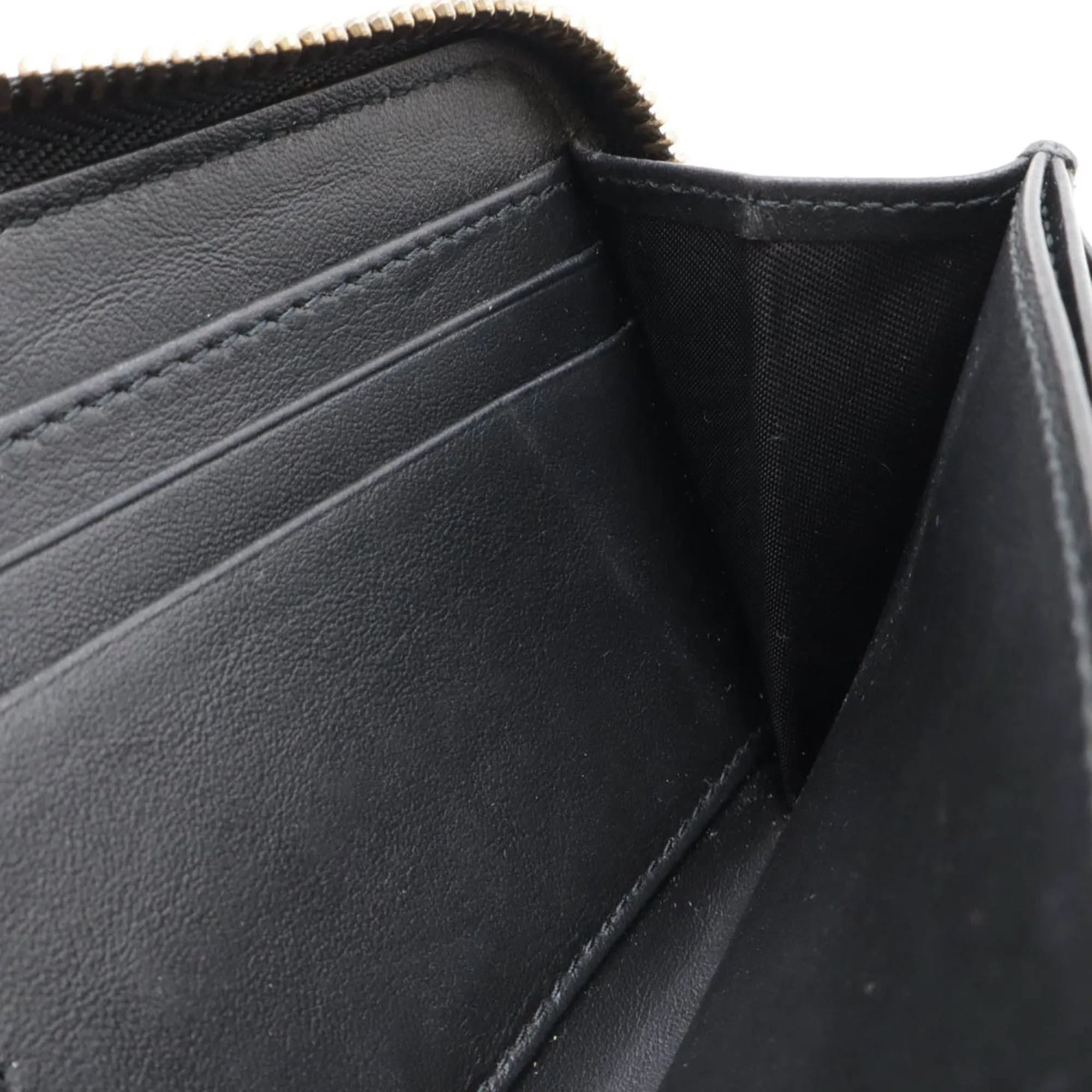Dior Logo Black Leather Accessories