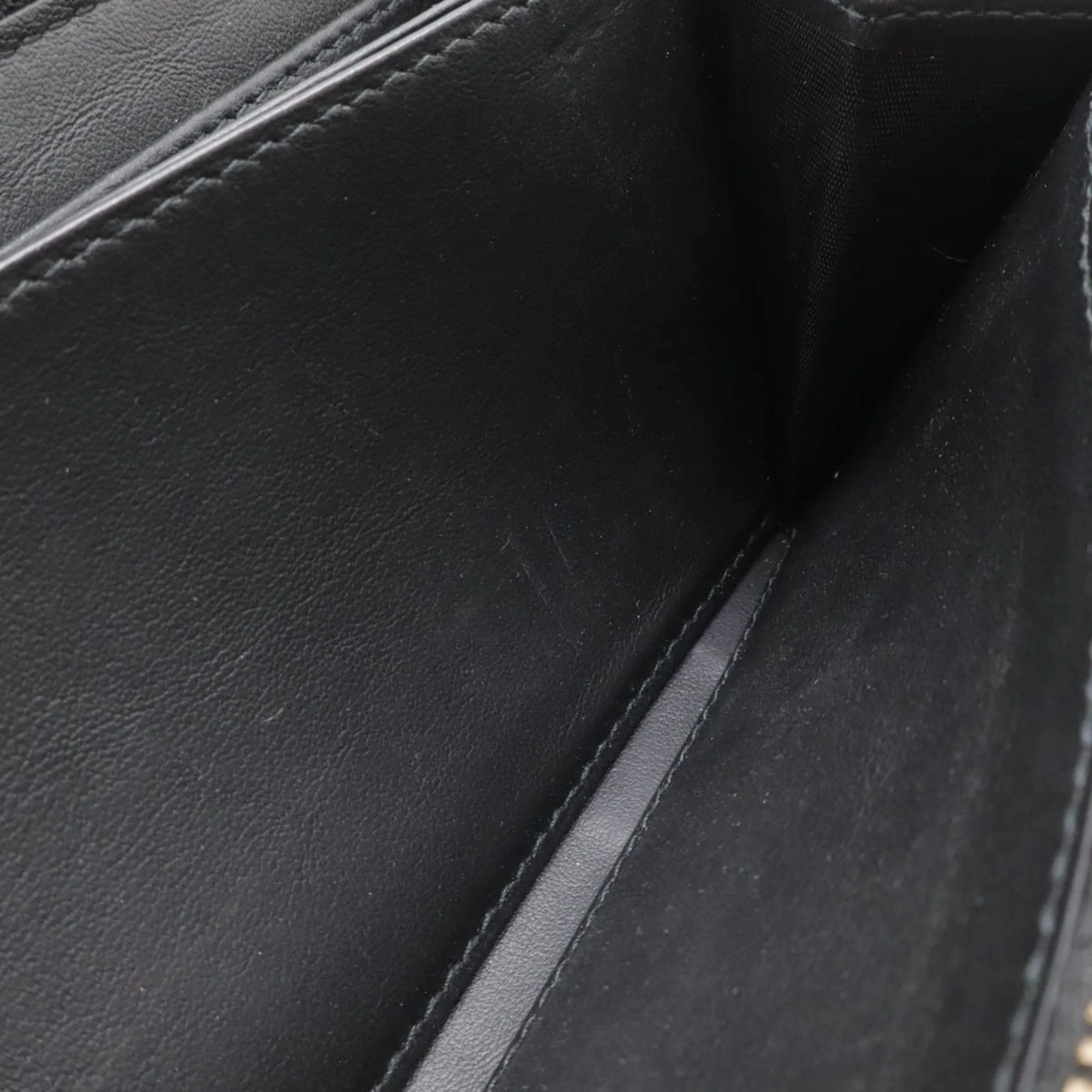 Dior Logo Black Leather Accessories