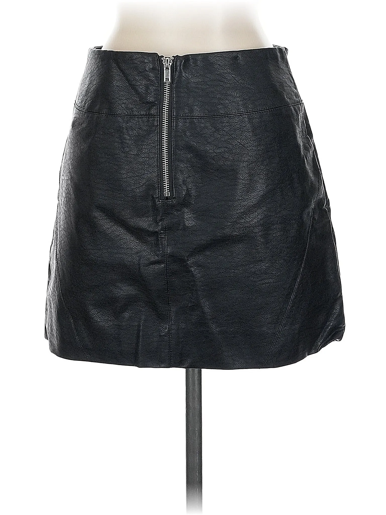 Faux Leather Skirt