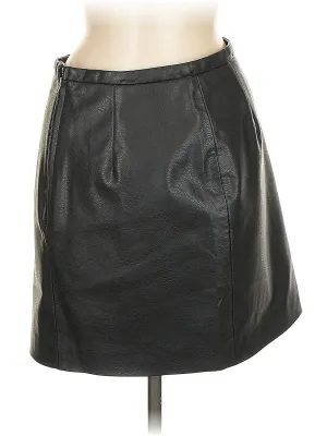 Faux Leather Skirt