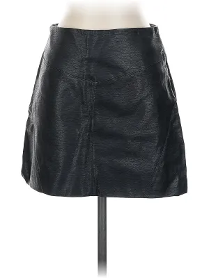 Faux Leather Skirt