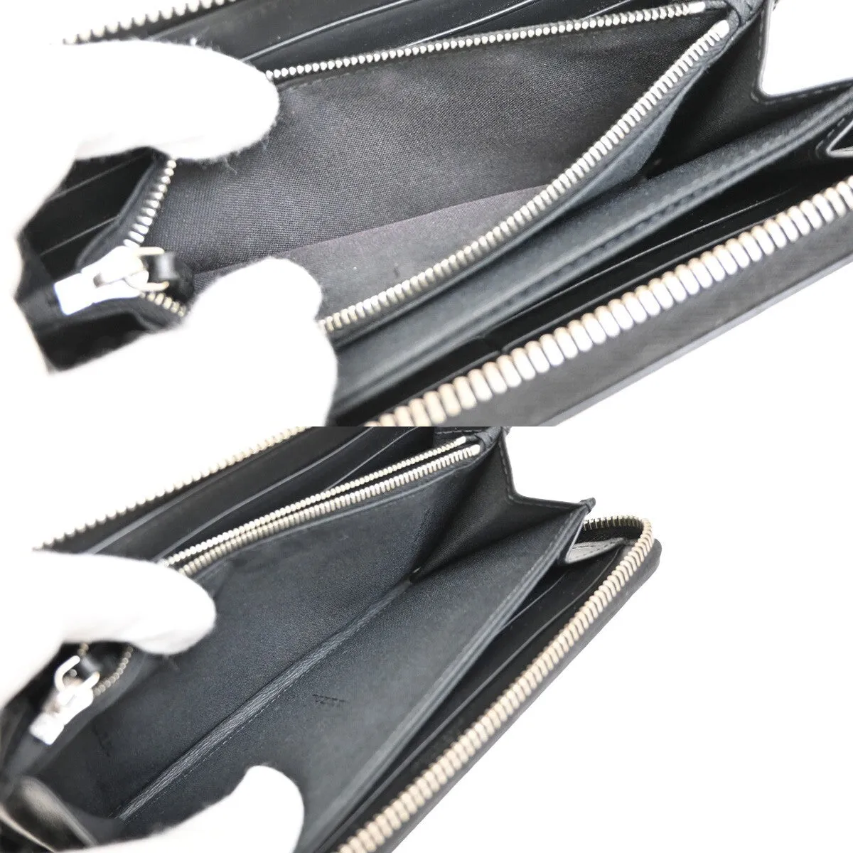 Fendi Zucchino Black Leather Accessories