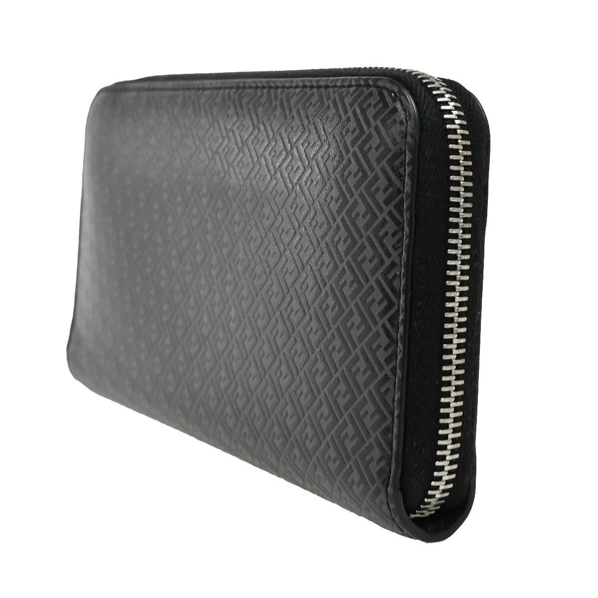 Fendi Zucchino Black Leather Accessories