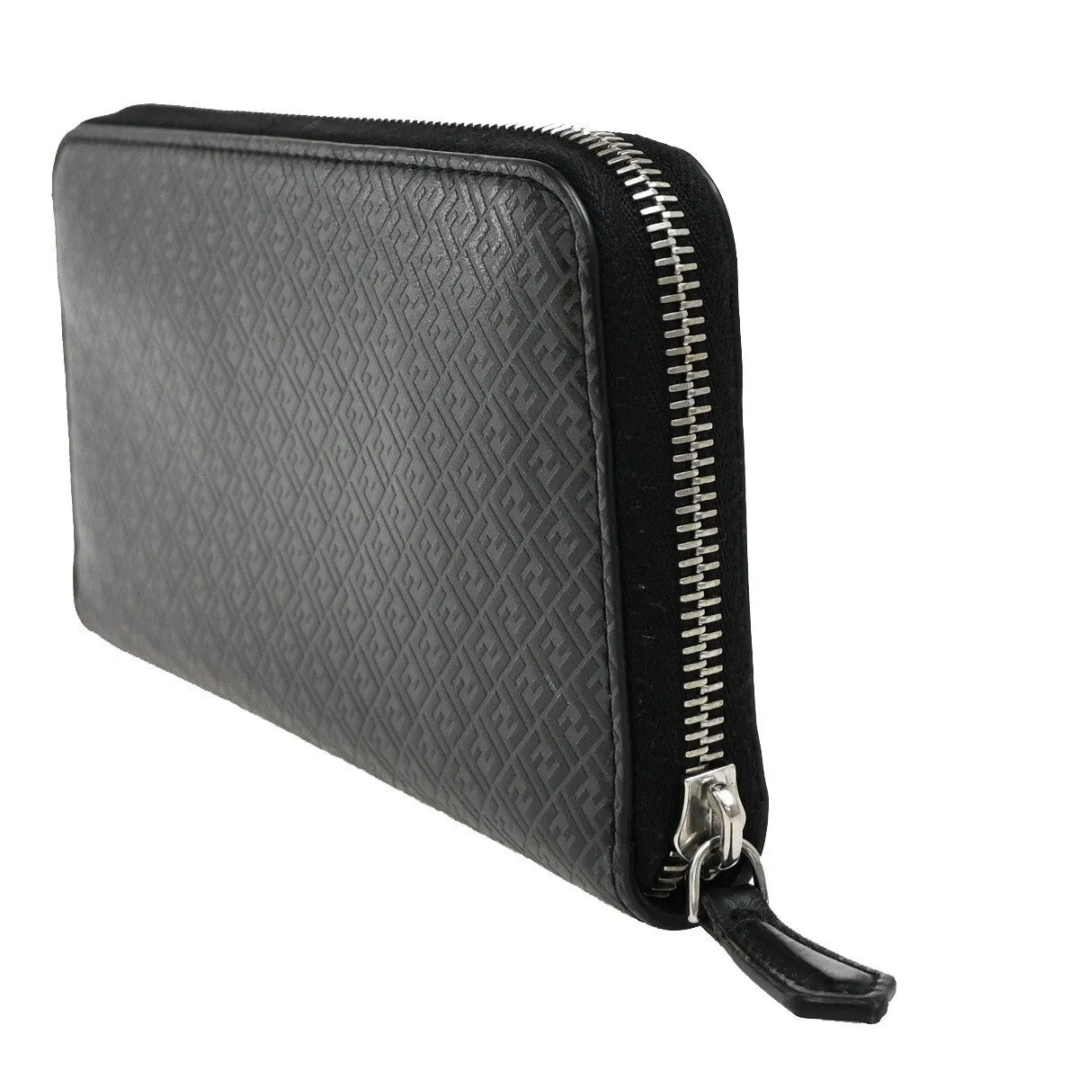 Fendi Zucchino Black Leather Accessories