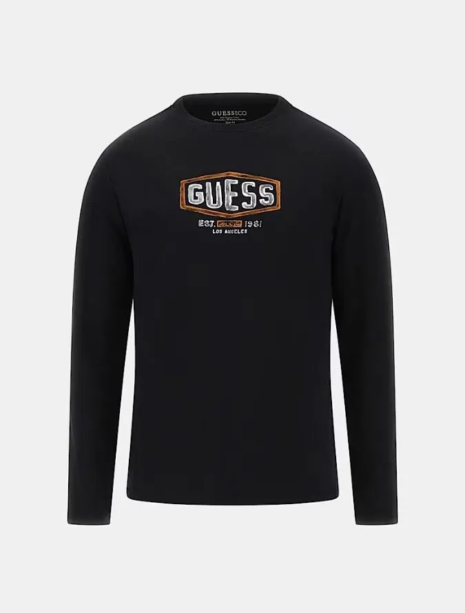 Guess Box Crack Logo Tee