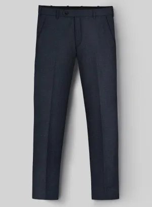Hardy Minnis Blue Nailhead Wool Pants