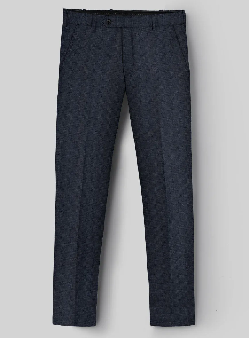 Hardy Minnis Blue Nailhead Wool Pants