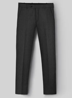 Hardy Minnis Charcoal Check Wool Pants