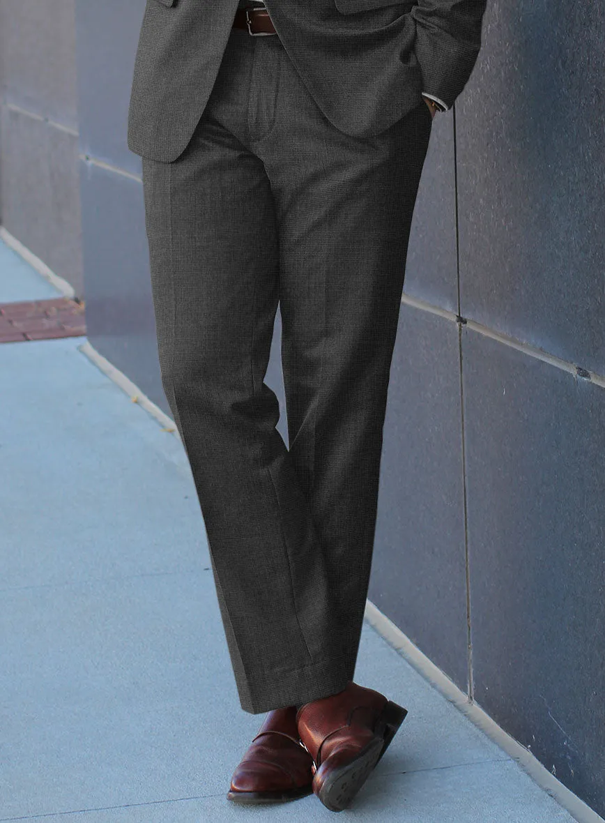 Hardy Minnis Charcoal Nailhead Wool Pants