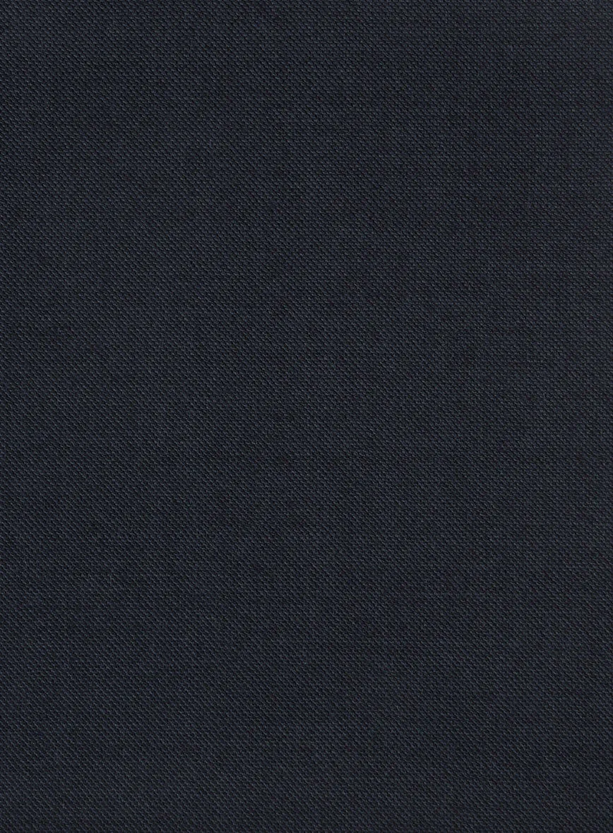 Hardy Minnis Dark Blue Sharkskin Wool Pants