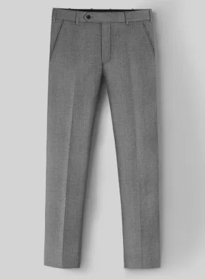 Hardy Minnis Gray Twill Wool Pants