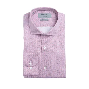 Henry Sartorial Woven Cotton Shirt Red