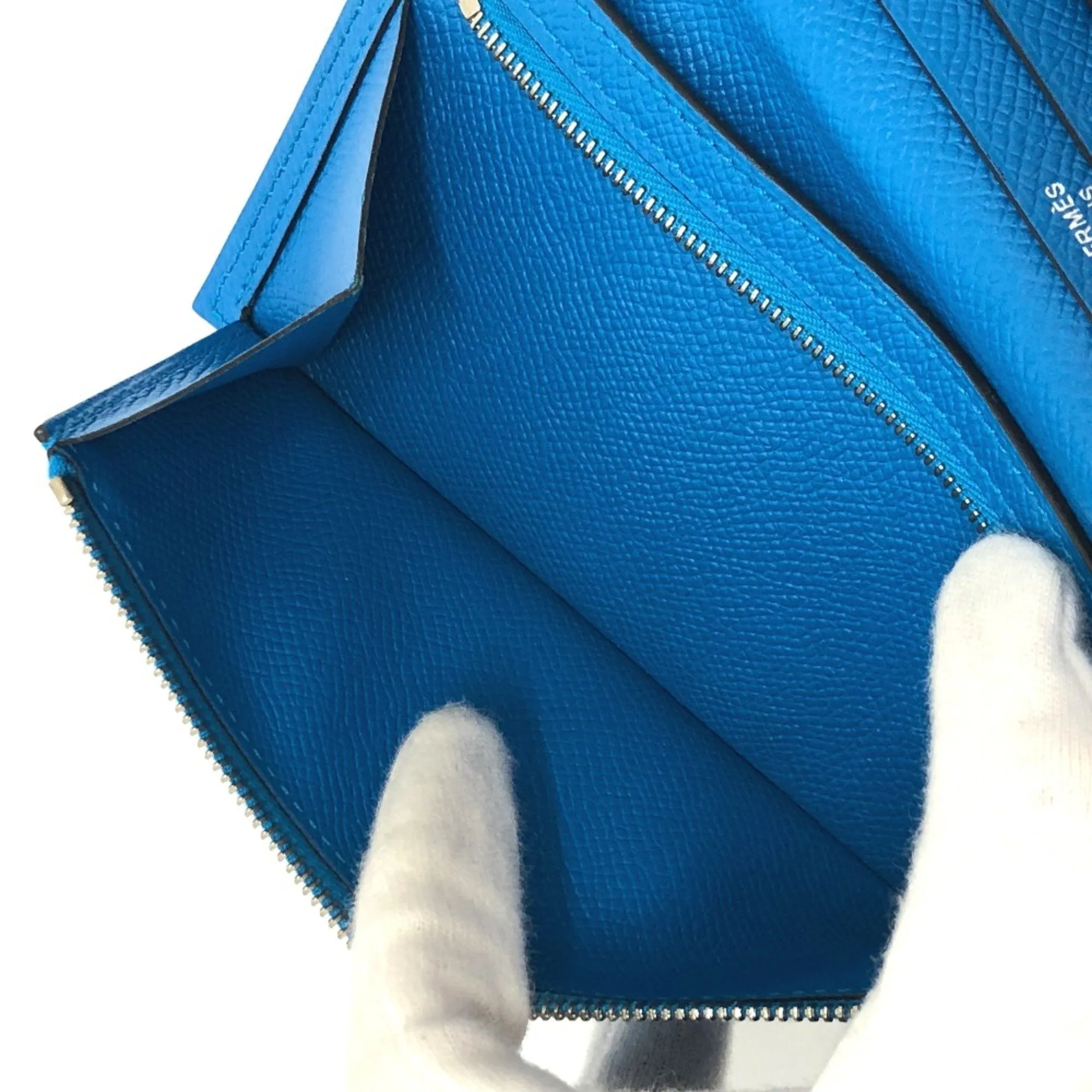Herms Barn Blue Leather Accessories