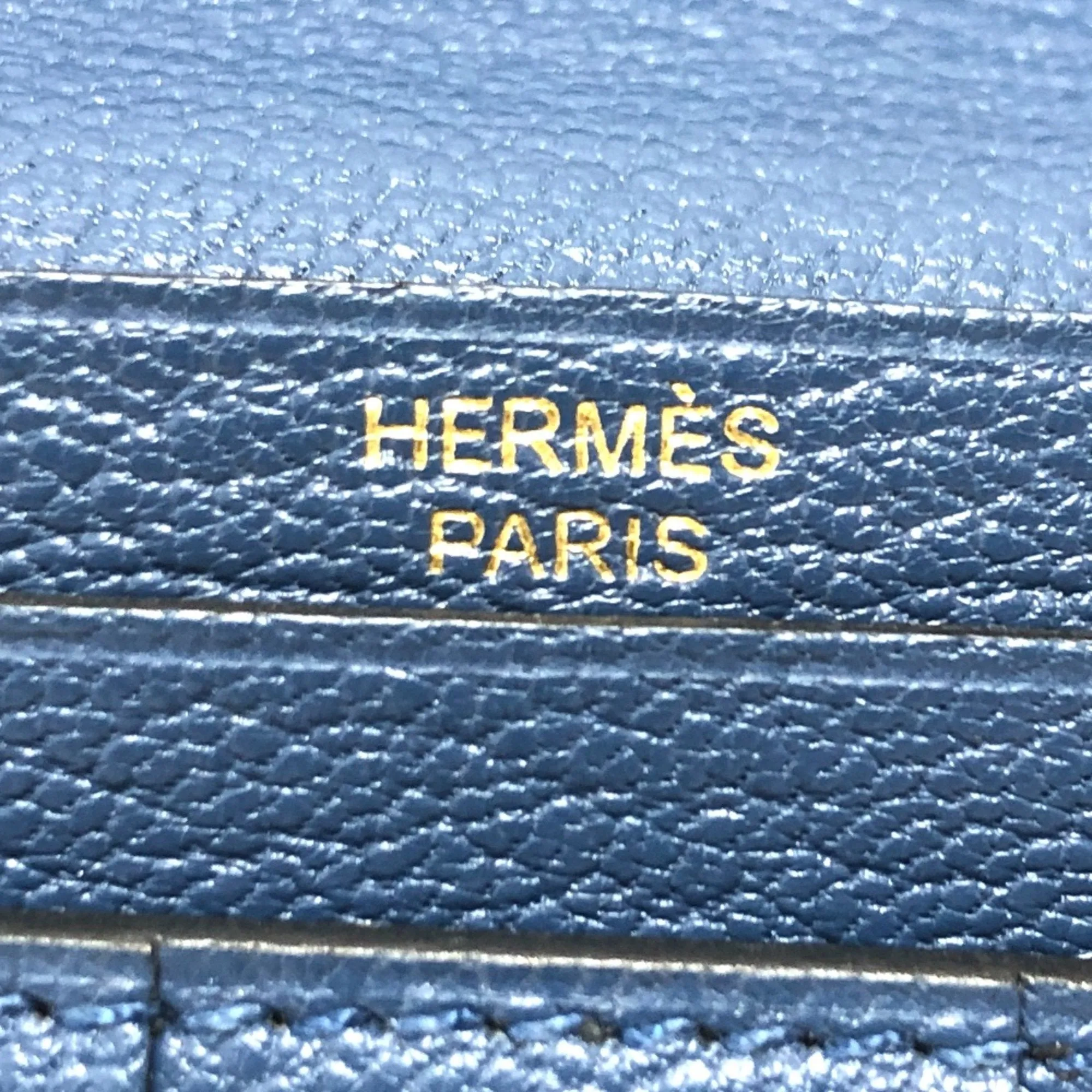 Herms Barn Blue Leather Accessories