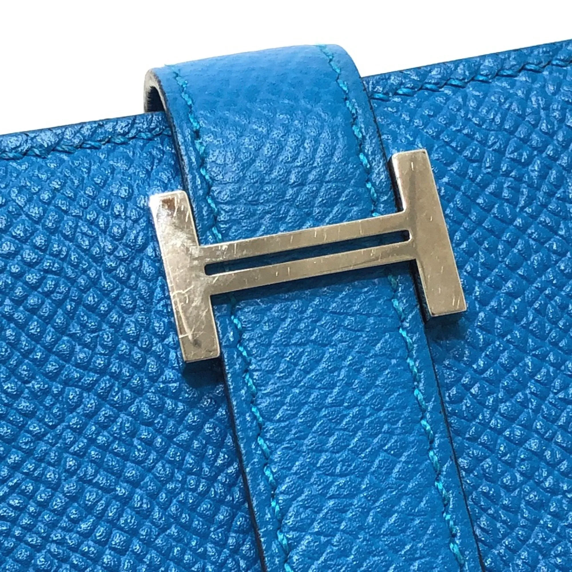 Herms Barn Blue Leather Accessories