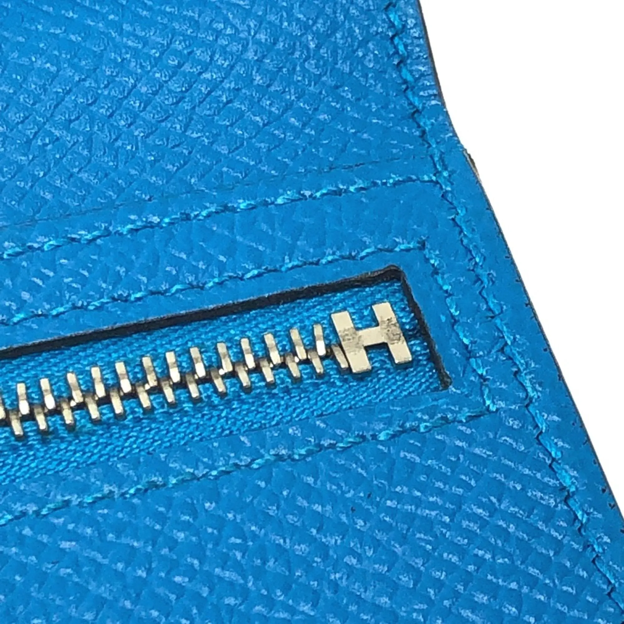 Herms Barn Blue Leather Accessories