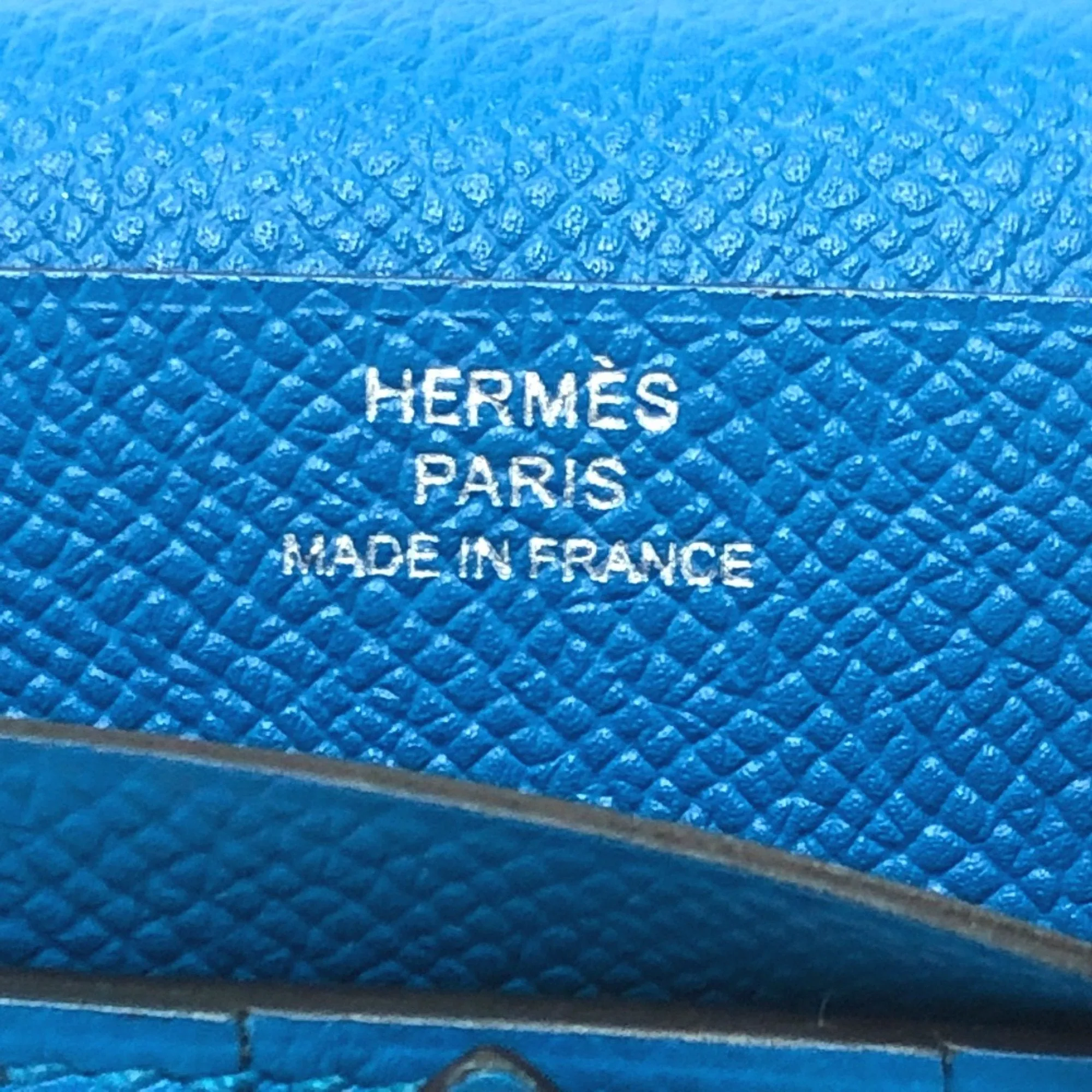 Herms Barn Blue Leather Accessories