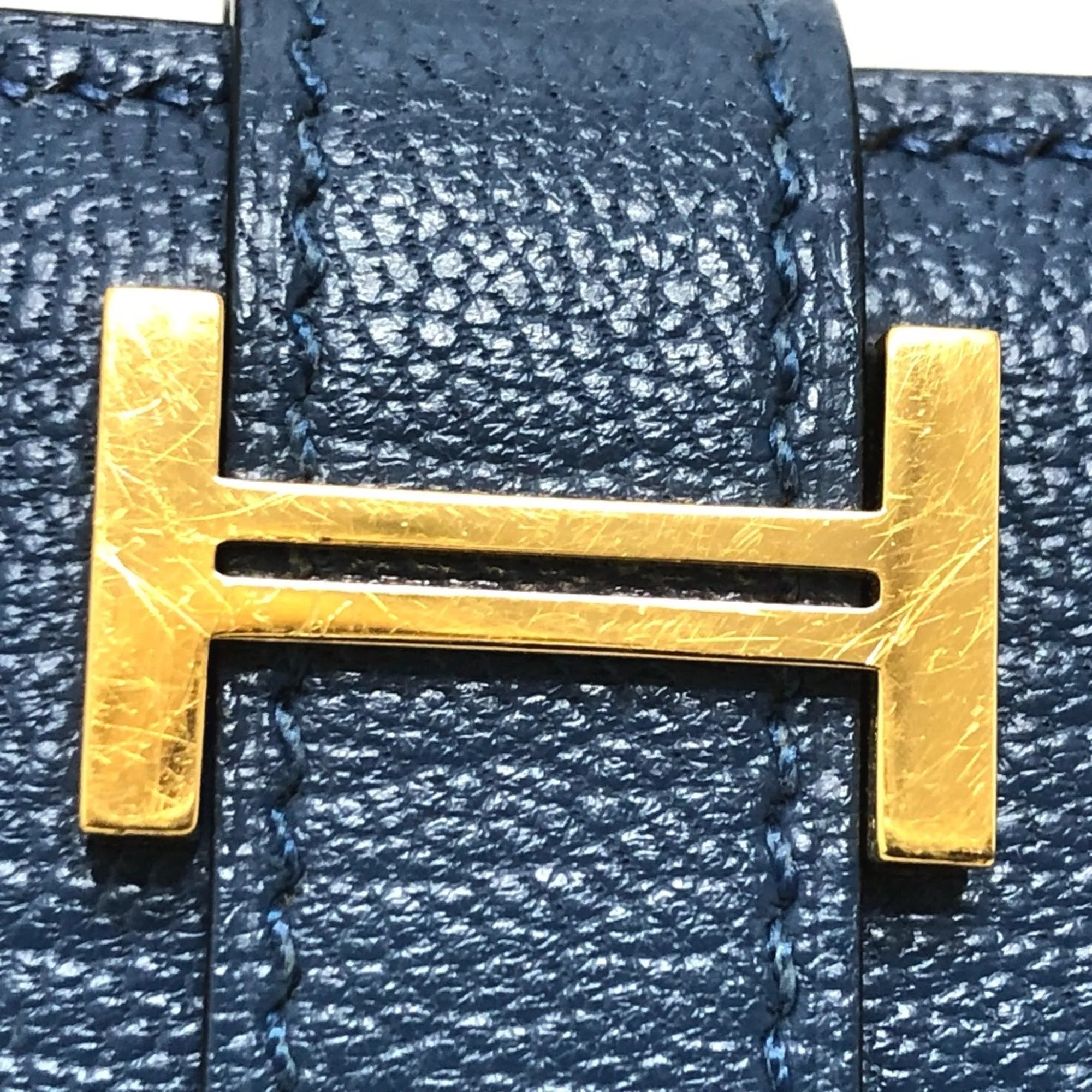 Herms Barn Blue Leather Accessories