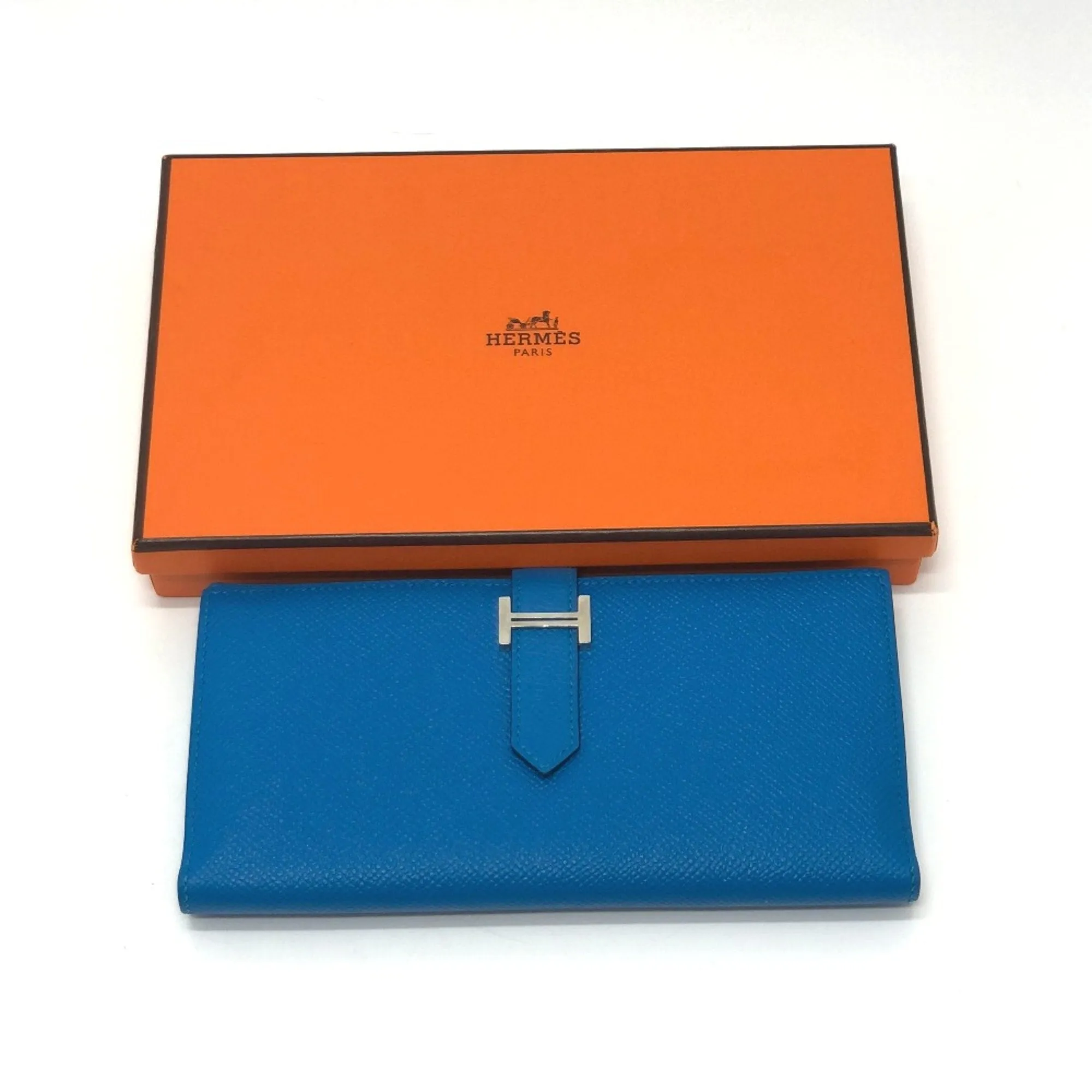 Herms Barn Blue Leather Accessories